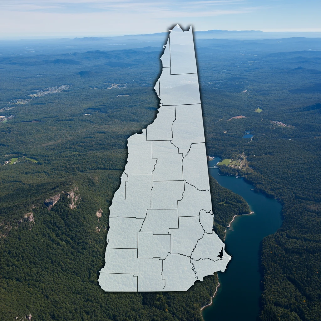 Outline of New Hampshire state for PromVendors.com