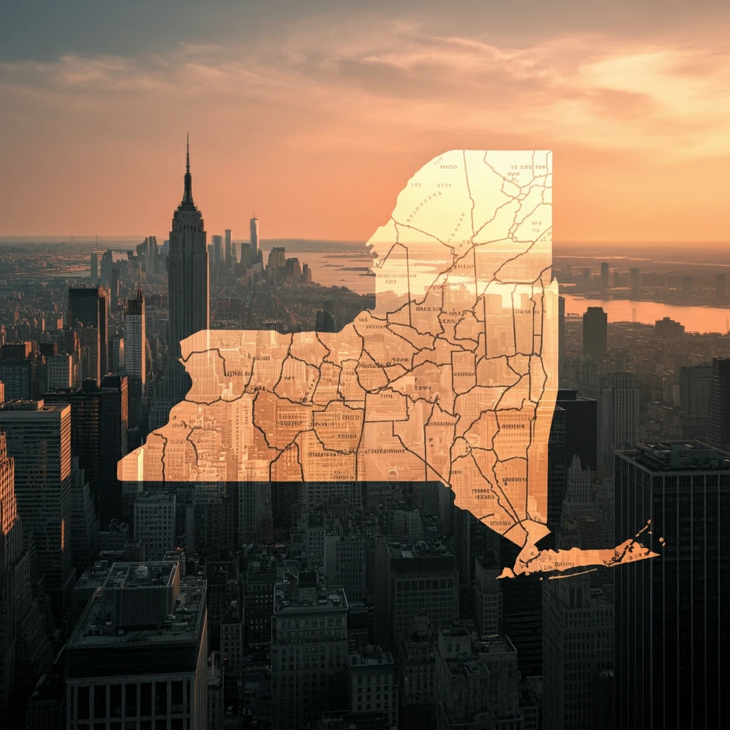 new-york Outline of New York state for PromVendors.com