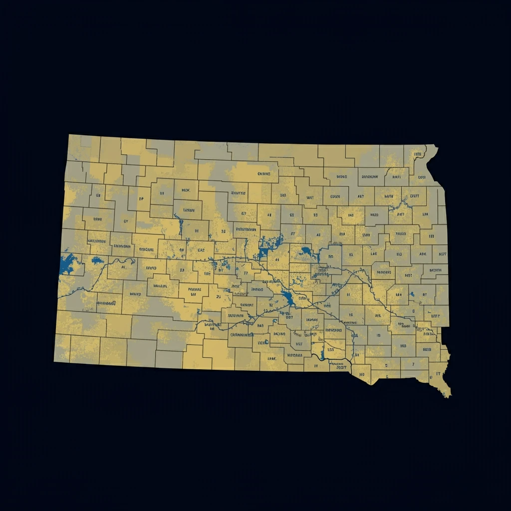 Outline of South Dakota state for PromVendors.com